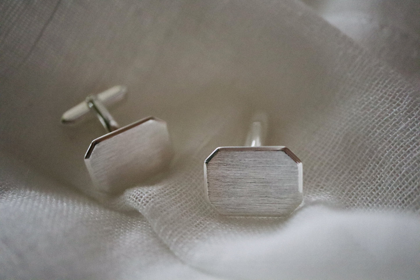 RECTANGLE OCTAGON CUFFLINKS