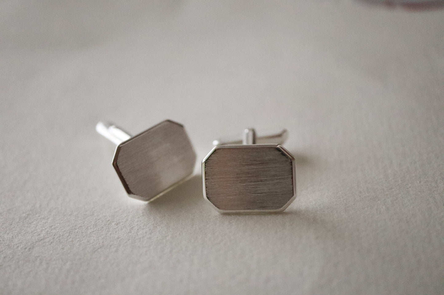 RECTANGLE OCTAGON CUFFLINKS