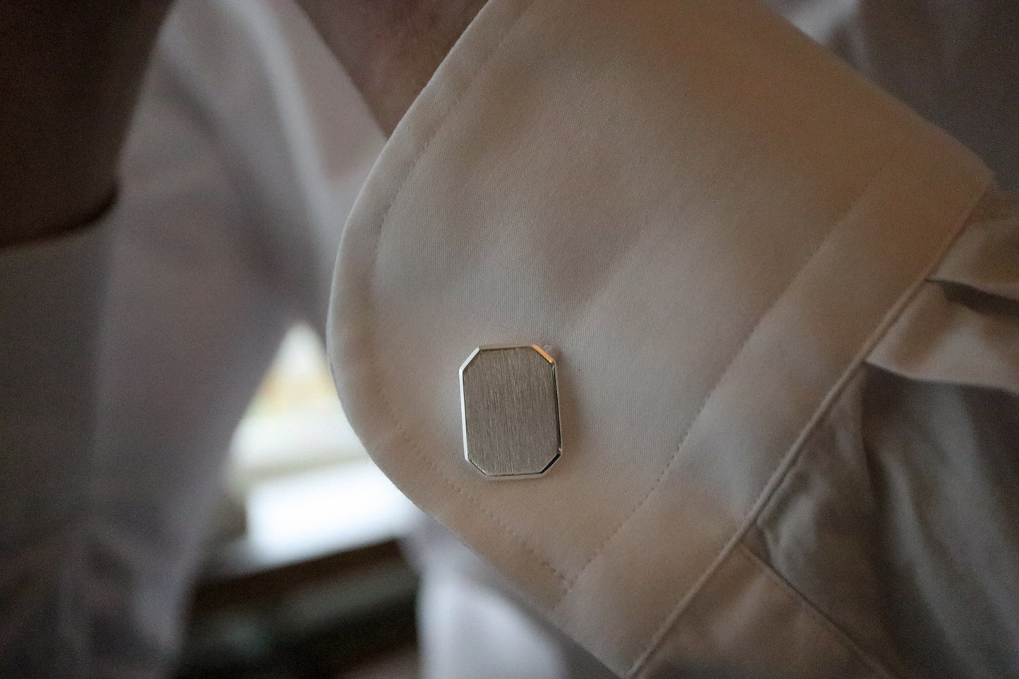 RECTANGLE OCTAGON CUFFLINKS