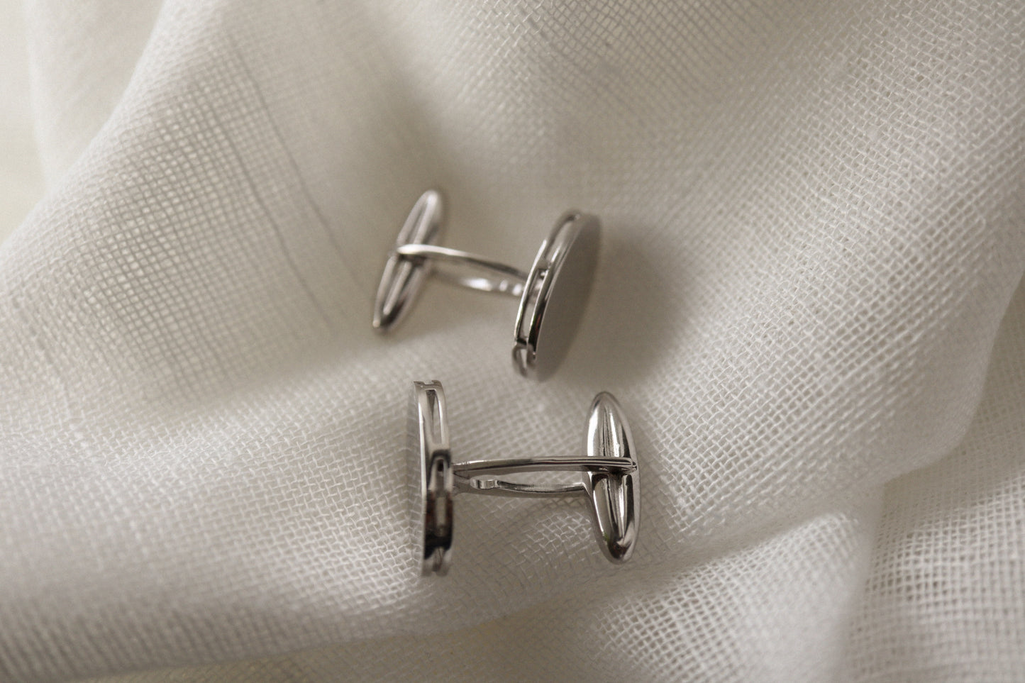 OVAL CUFFLINKS - 925 silver